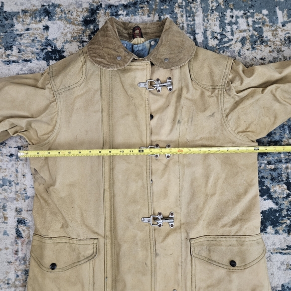 Vintage 1950s Body Guard Canvas Firefighter Jacket w/ Liner Turnout Coat 44 - Picture 11 of 16